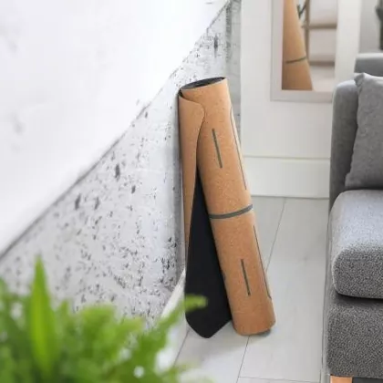 Cork Rubber Yoga Mat