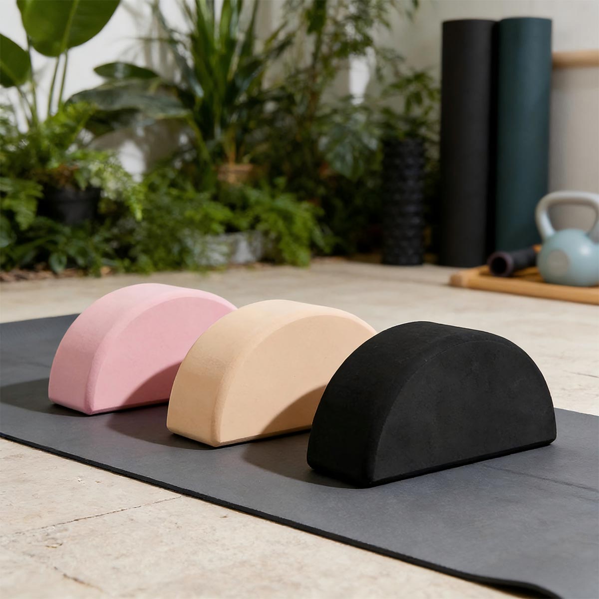 Half-Moon Shape Yoga Block